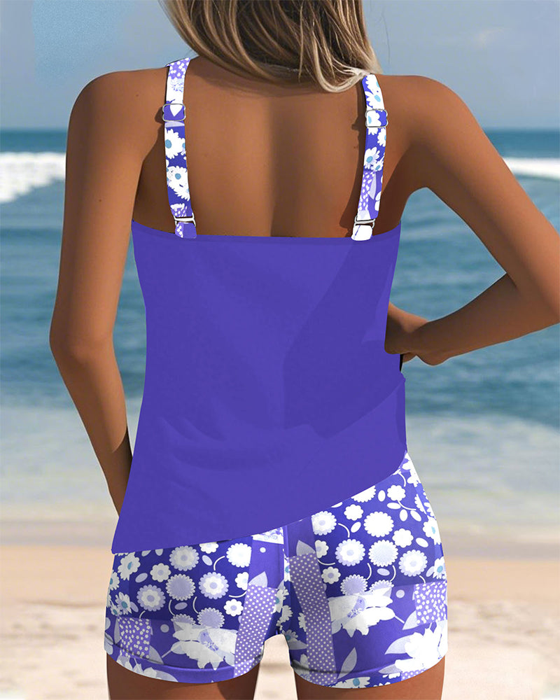 Lucia™| Costume da Bagno Due Pezzi con Vestibilità Comoda e Stile Floreale da Spiaggia