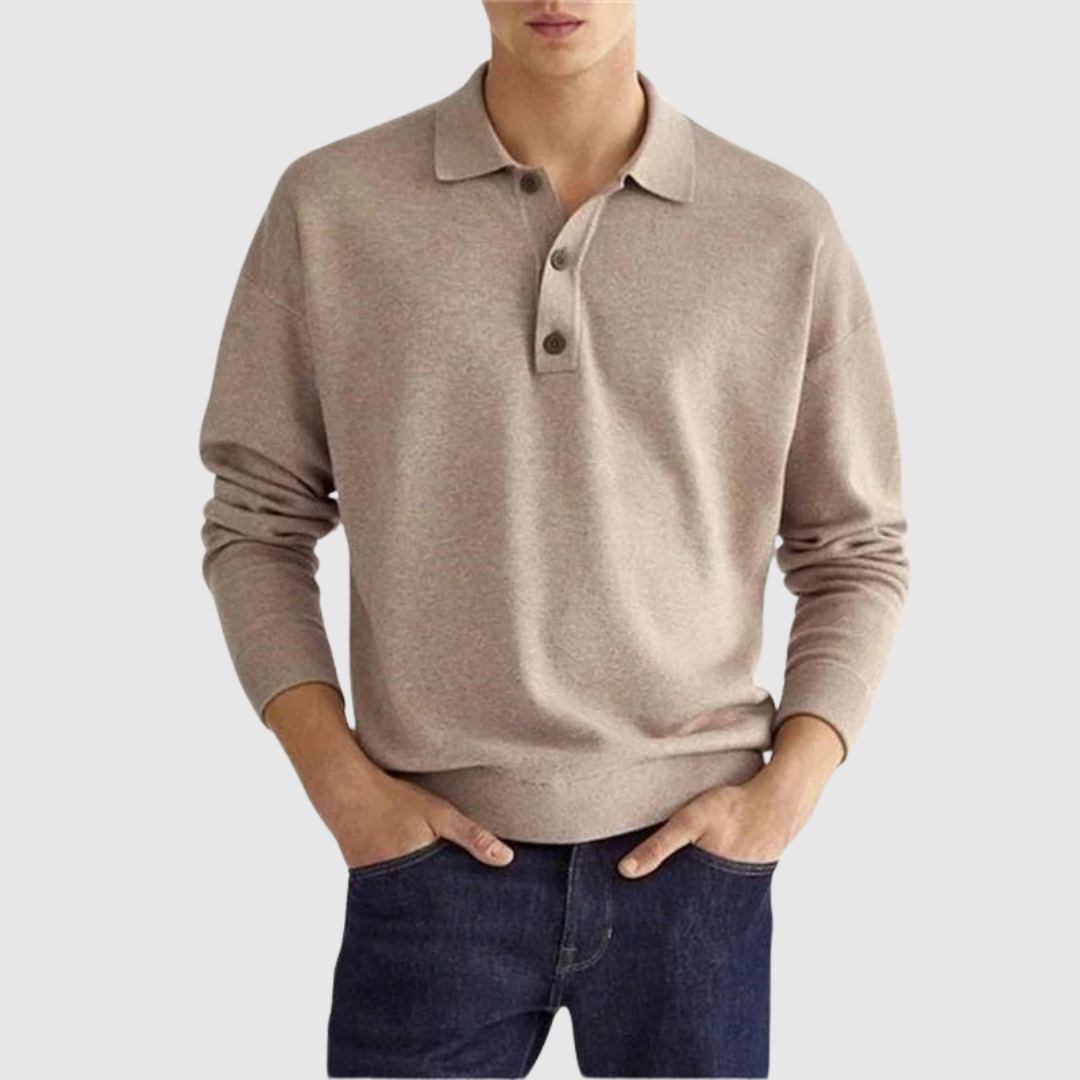 Aldo™ | Polo a maniche lunghe premium