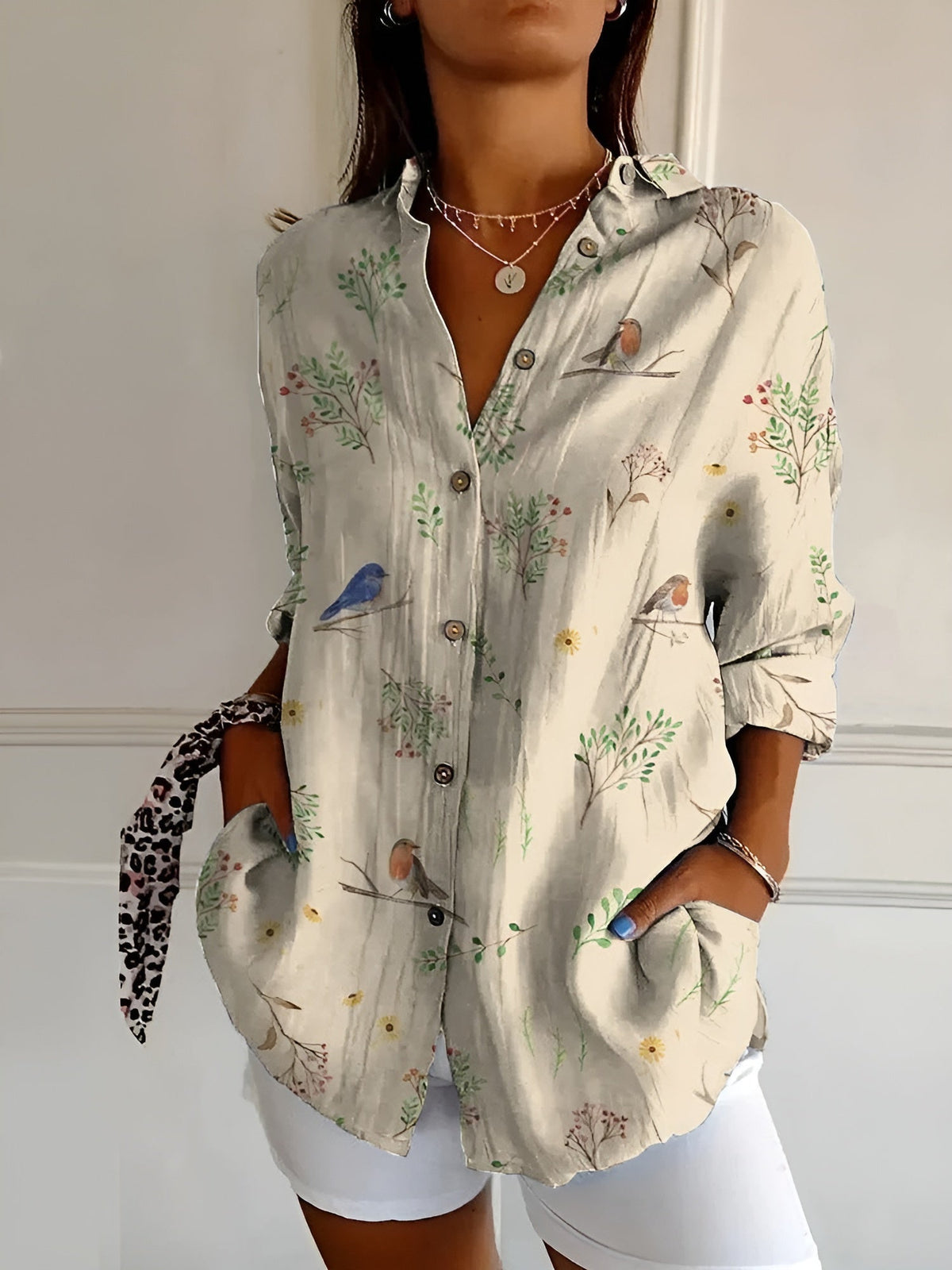 Vera Classe™ | CAMICIA FLOREALE RELAX FIT PERFETTA PER OGNI OCCASIONE