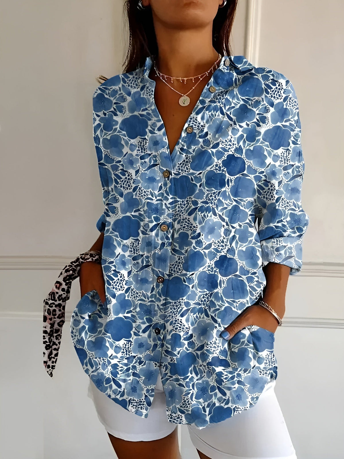 Vera Classe™ | CAMICIA FLOREALE RELAX FIT PERFETTA PER OGNI OCCASIONE