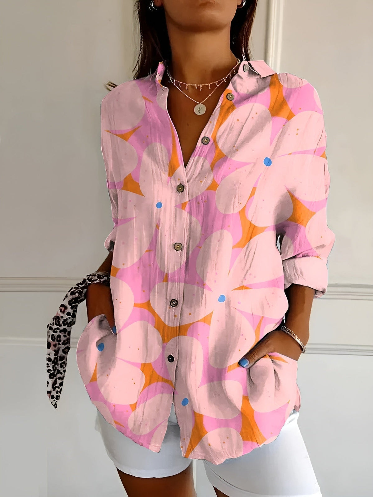 Vera Classe™ | CAMICIA FLOREALE RELAX FIT PERFETTA PER OGNI OCCASIONE