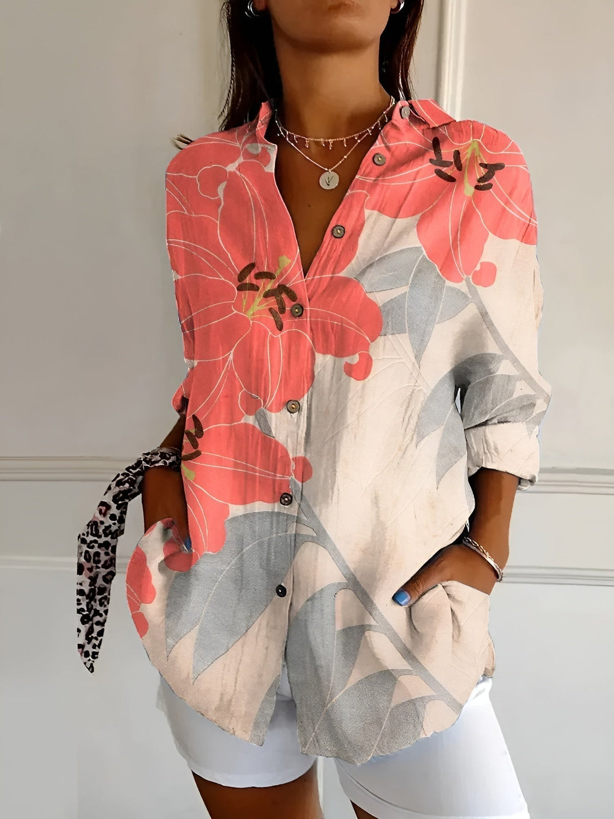 Vera Classe™ | CAMICIA FLOREALE RELAX FIT PERFETTA PER OGNI OCCASIONE