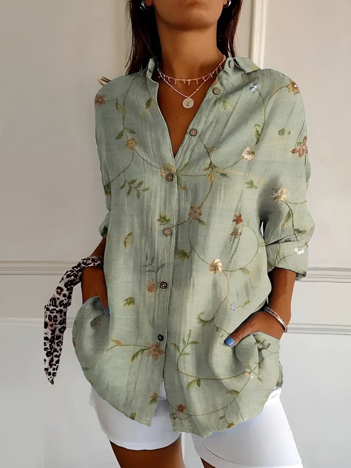 Vera Classe™ | CAMICIA FLOREALE RELAX FIT PERFETTA PER OGNI OCCASIONE