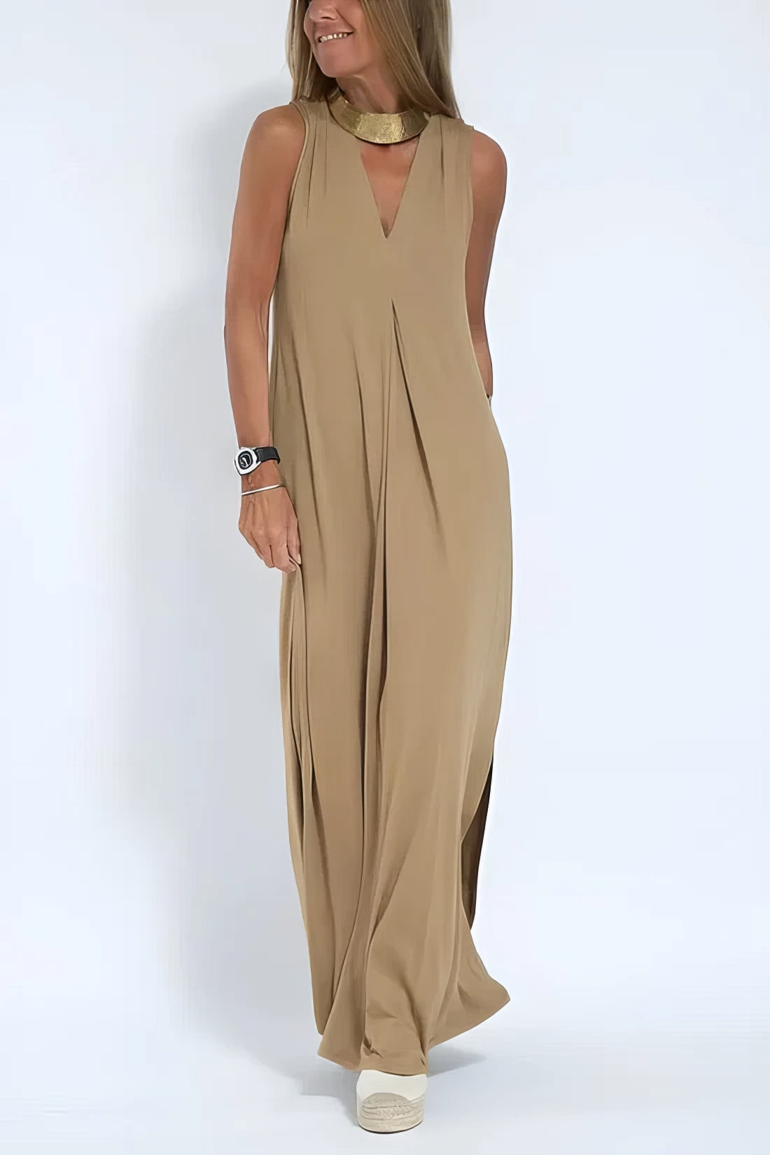 Natalia | Vestito Lungo Elegante con Cardigan Abbinato in Omaggio