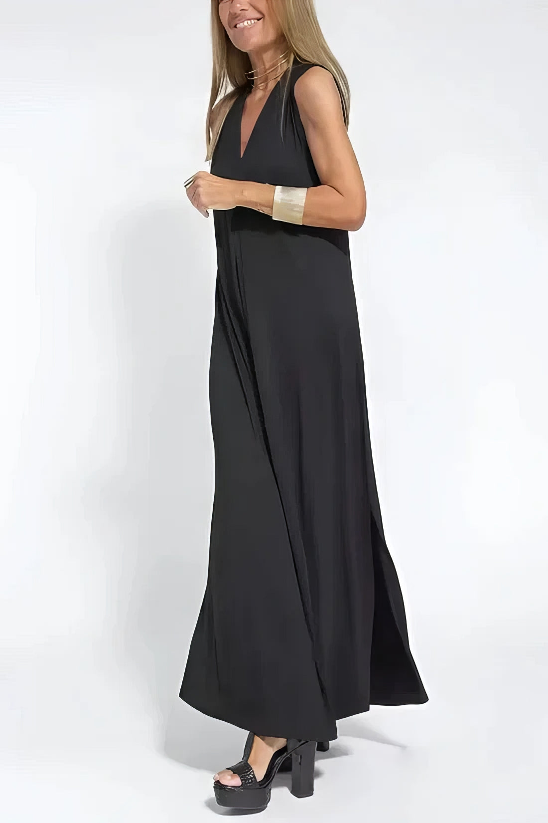 Natalia | Vestito Lungo Elegante con Cardigan Abbinato in Omaggio