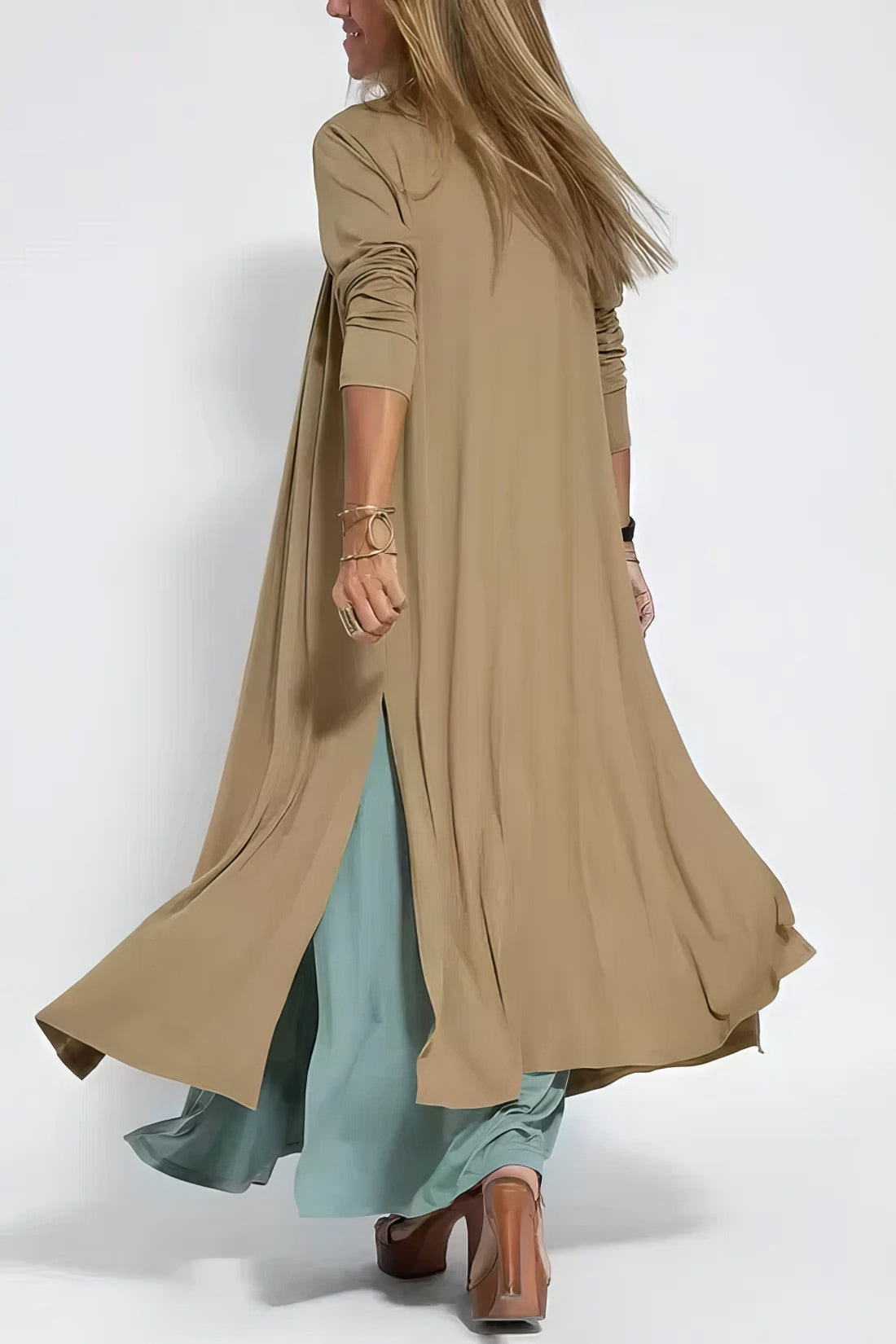 Natalia | Vestito Lungo Elegante con Cardigan Abbinato in Omaggio
