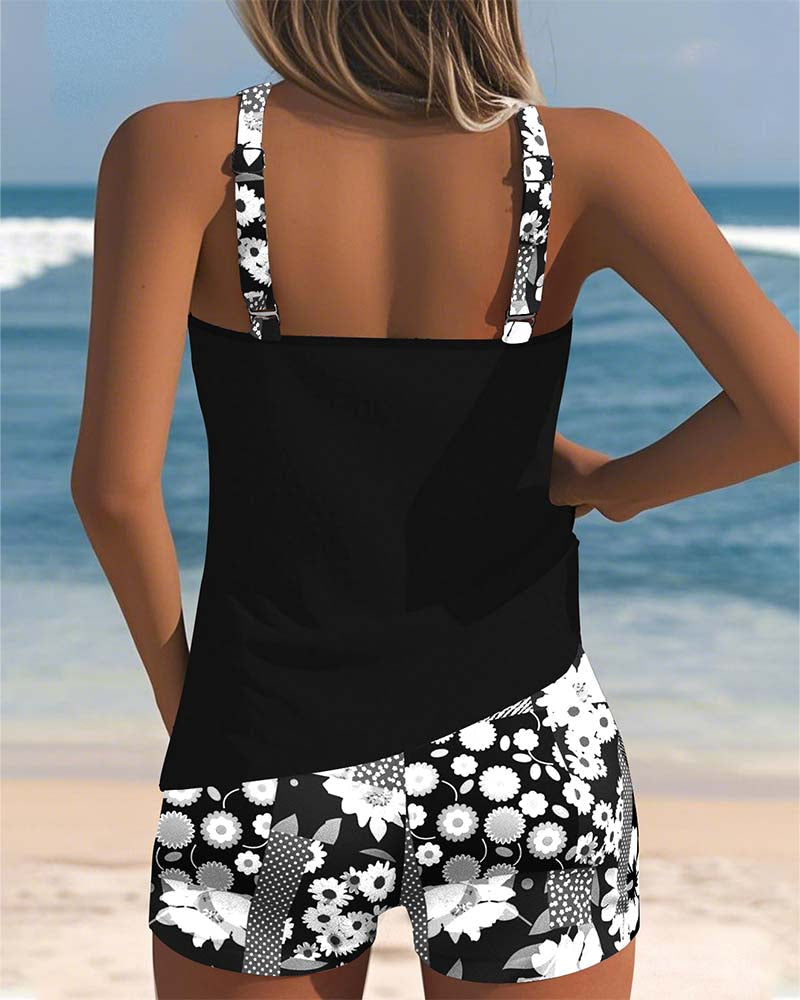 Lucia™| Costume da Bagno Due Pezzi con Vestibilità Comoda e Stile Floreale da Spiaggia