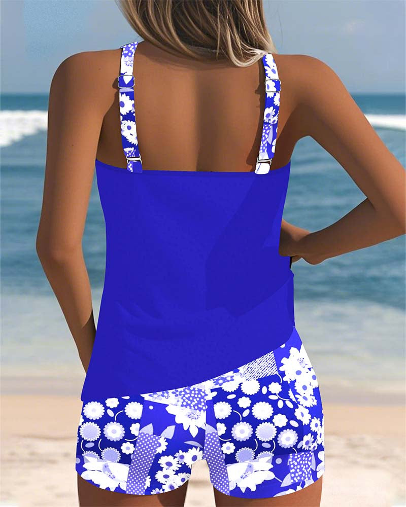 Lucia™| Costume da Bagno Due Pezzi con Vestibilità Comoda e Stile Floreale da Spiaggia