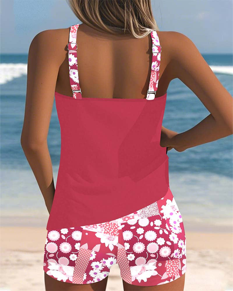 Lucia™| Costume da Bagno Due Pezzi con Vestibilità Comoda e Stile Floreale da Spiaggia