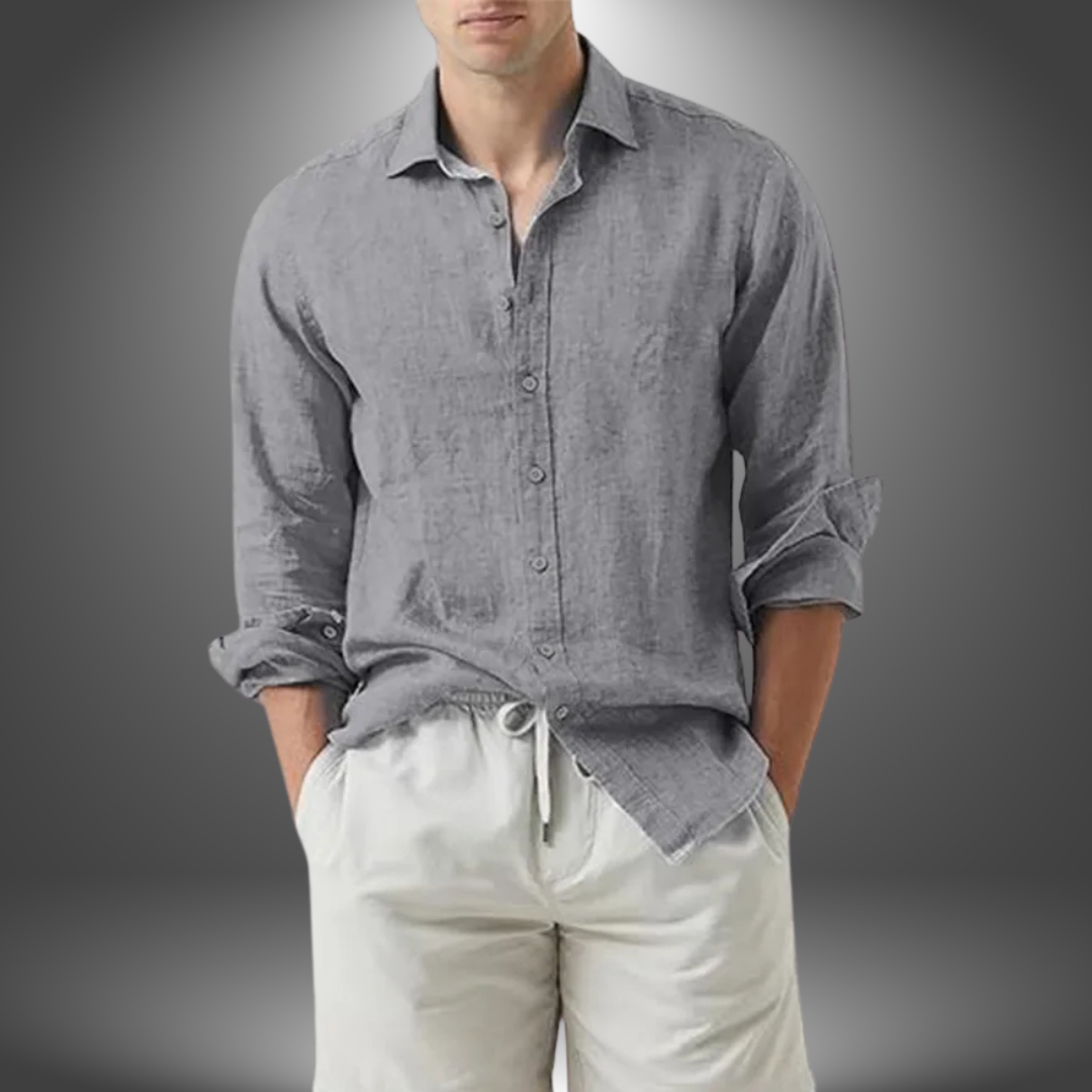 Vera Classe™ | Camicia Artigianale in Cotone e Lino
