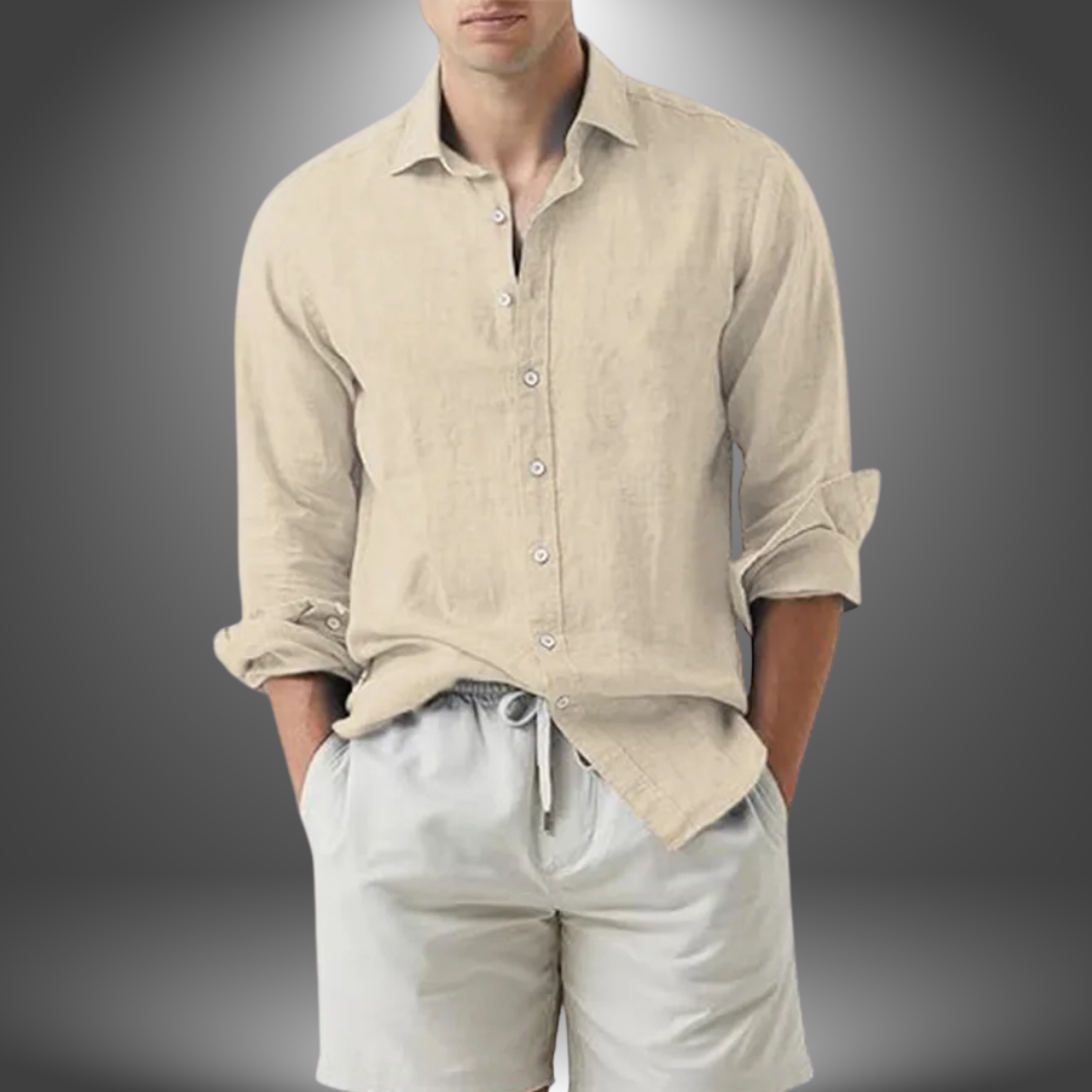 Vera Classe™ | Camicia Artigianale in Cotone e Lino