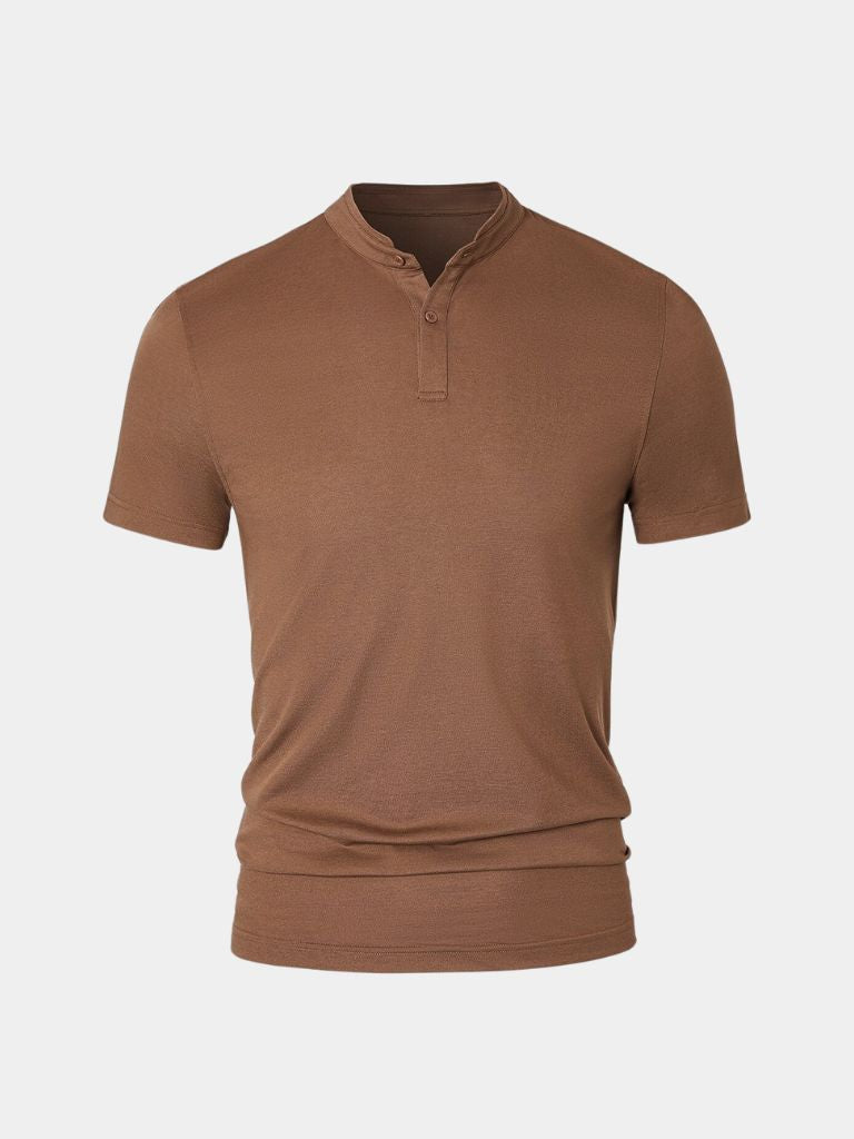 Enzo™ | La Polo con Collo alla Coreana d’Eleganza Moderna