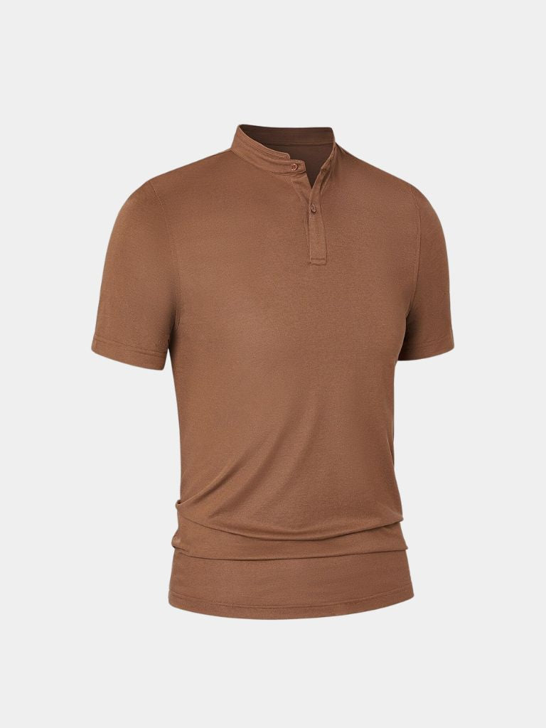 Enzo™ | La Polo con Collo alla Coreana d’Eleganza Moderna