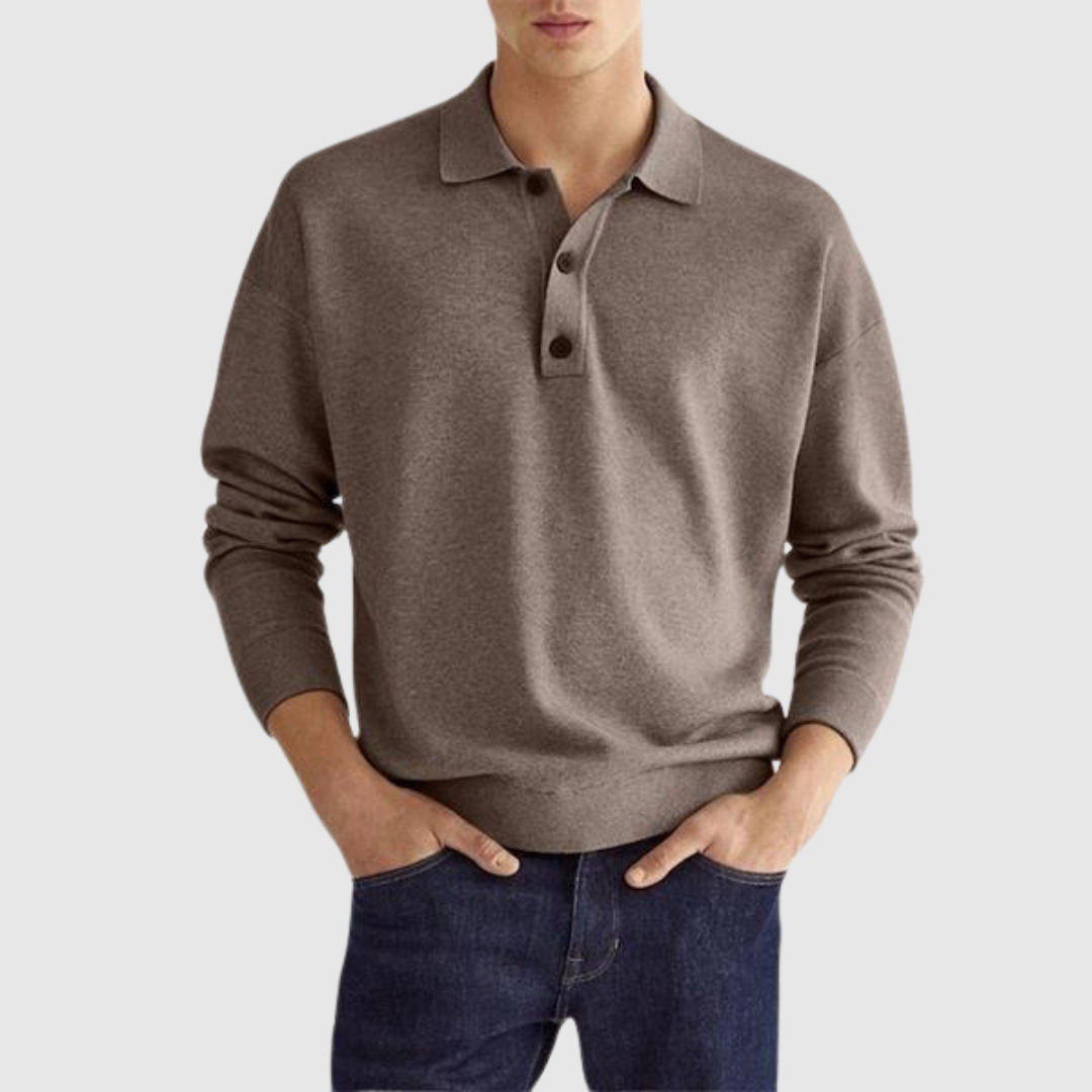 Aldo™ | Polo a maniche lunghe premium