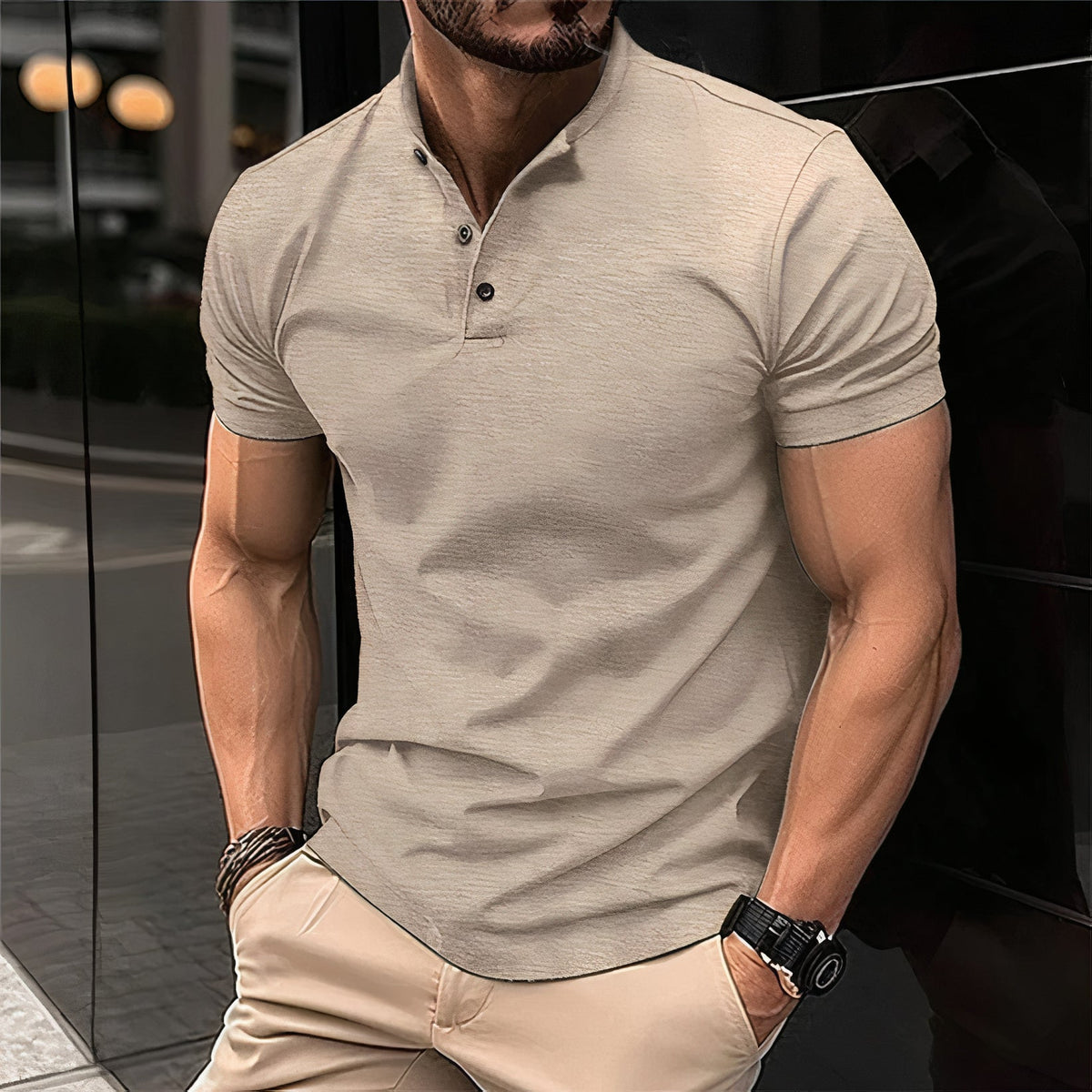 Lorenzo™ Polo Senza Colletto