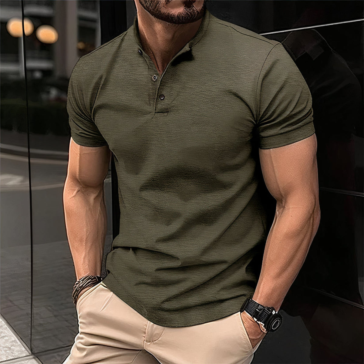 Lorenzo™ Polo Senza Colletto