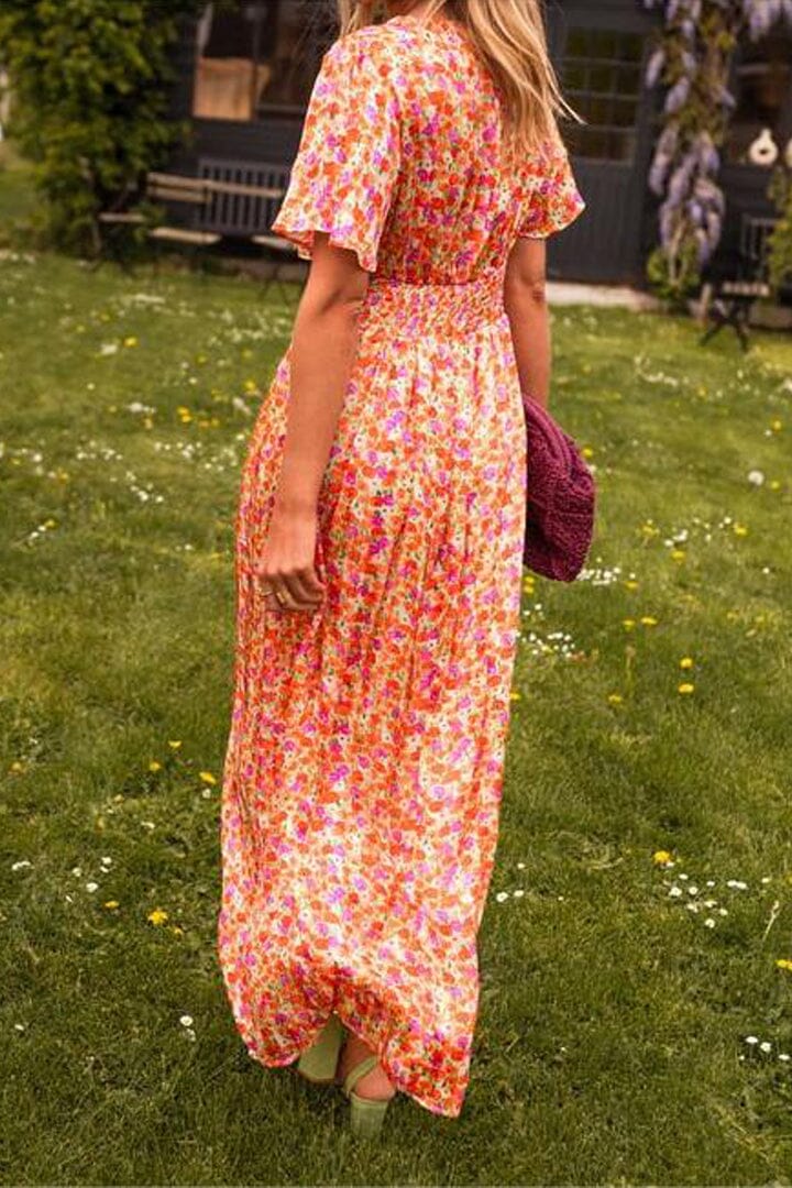 Paola™ | Abito elegante maxi con scollo a V