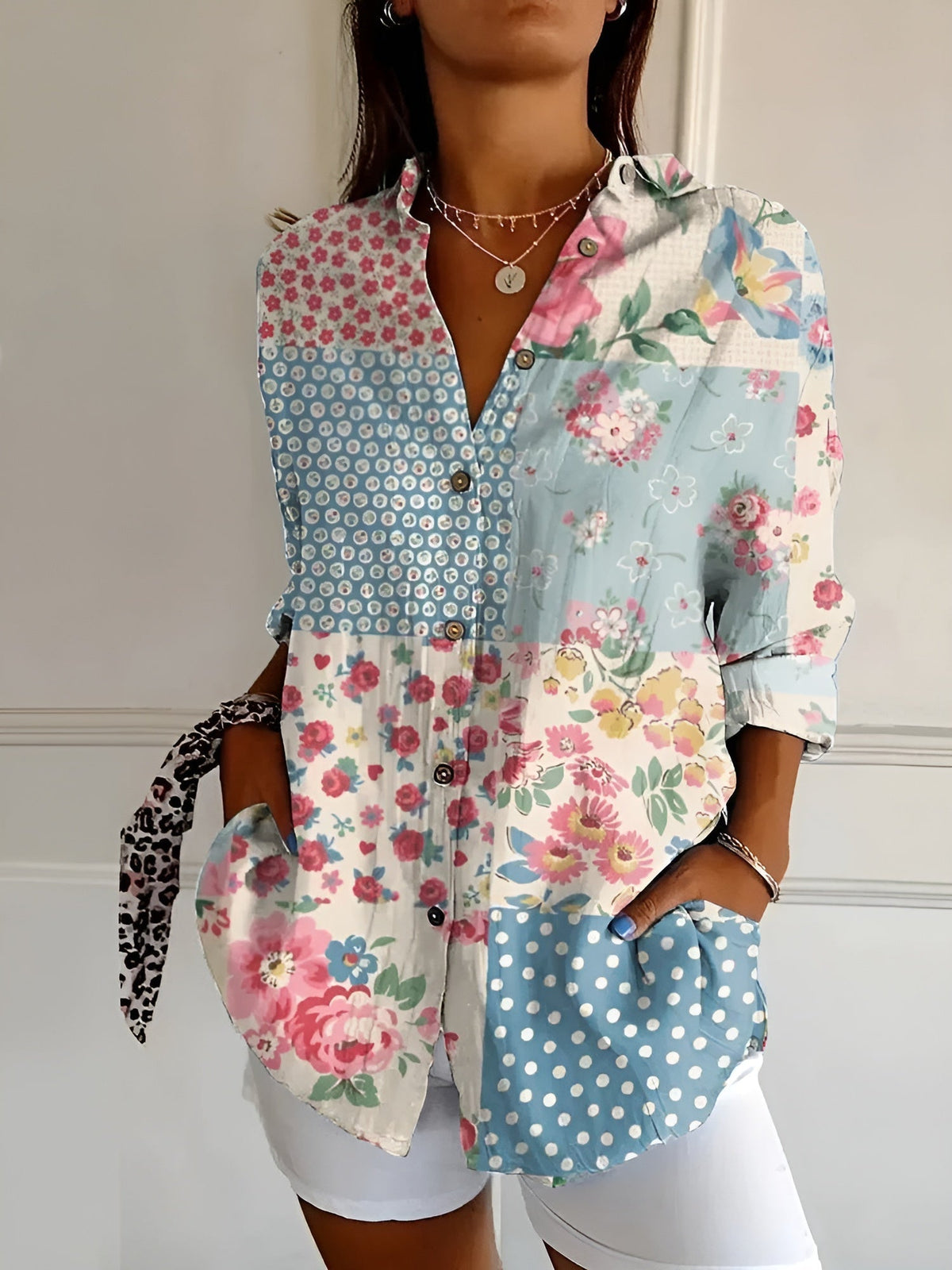 Vera Classe™ | CAMICIA FLOREALE RELAX FIT PERFETTA PER OGNI OCCASIONE