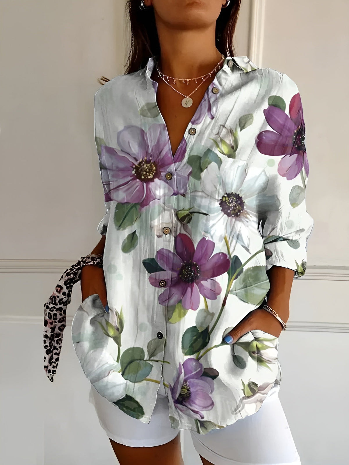 Vera Classe™ | CAMICIA FLOREALE RELAX FIT PERFETTA PER OGNI OCCASIONE