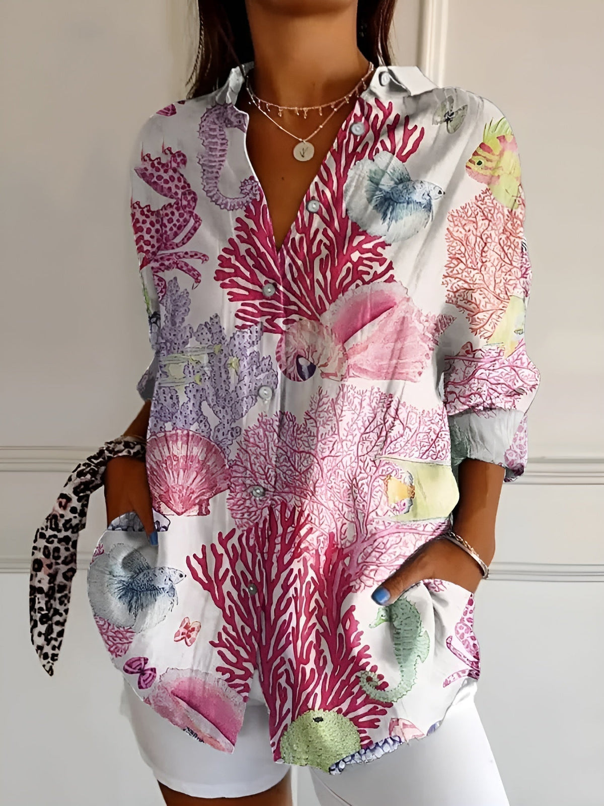 Vera Classe™ | CAMICIA FLOREALE RELAX FIT PERFETTA PER OGNI OCCASIONE