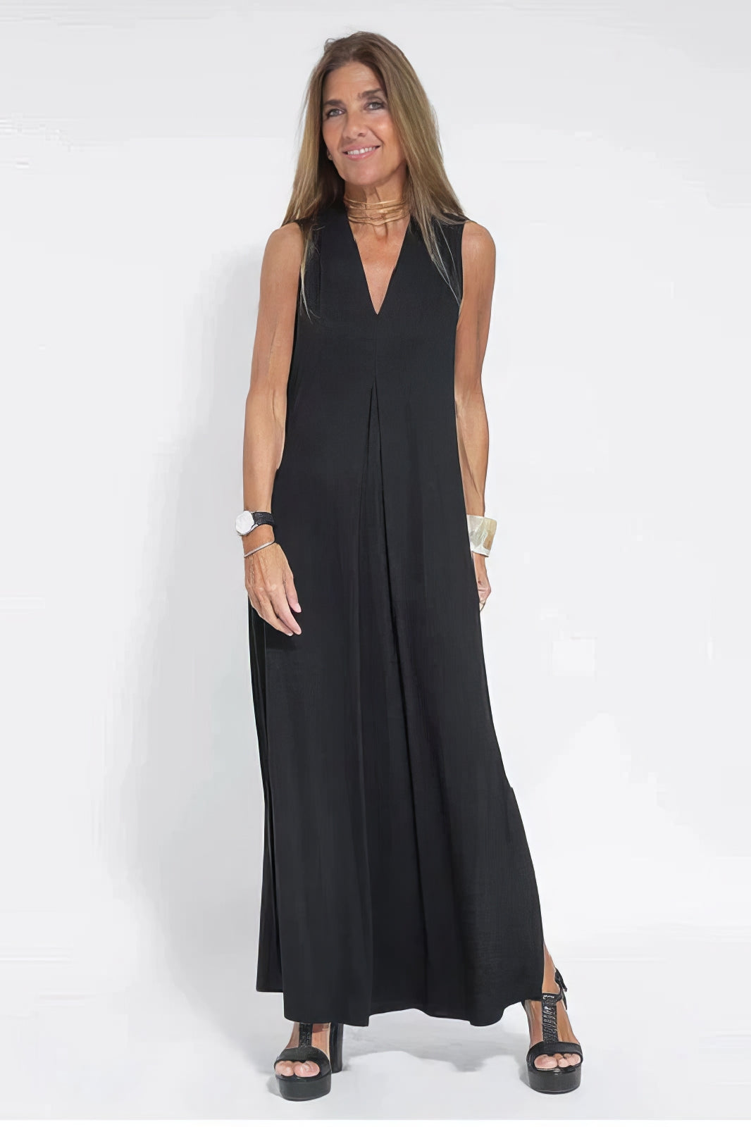 Natalia | Vestito Lungo Elegante con Cardigan Abbinato in Omaggio